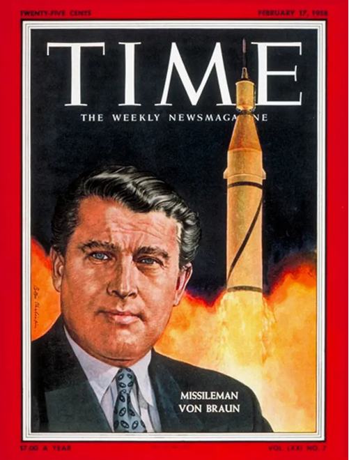 Werner von Braun and Popular Time magazin,  "Rocketmann" 1960s